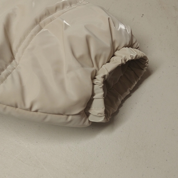 NEW! Women's Iridescent Shine Duvet Puffer Jacket Coat, Light Beige - Wild Fable - Picture 9 of 16